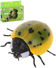 Beruška elektronická zvířátko lezoucí brouk narážecí na baterie Světlo