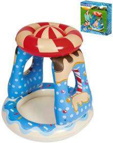 Bestway Baby bazén sladký domeček 91x91x89cm se stříškou 52270