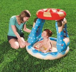 Bestway Baby bazén sladký domeček 91x91x89cm se stříškou 52270
