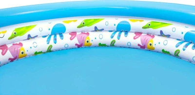 Bestway Bazén dětský nafukovací 3 komory korál 122x25cm kulatý 51009