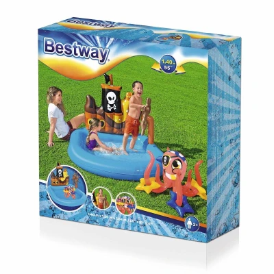 Bestway Nafukovací bazének 52211 SHIPS AHOY 140 x 130 x 104 cm