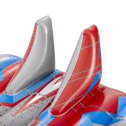 Bestway Nafukovací lehátko 41443 STÍHAČKA GALAXY GLIDER 136 x 135 cm šedá