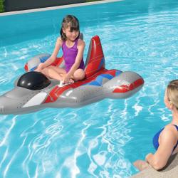 Bestway Nafukovací lehátko 41443 STÍHAČKA GALAXY GLIDER 136 x 135 cm šedá