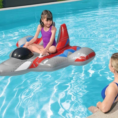 Bestway Nafukovací lehátko 41443 STÍHAČKA GALAXY GLIDER 136 x 135 cm šedá