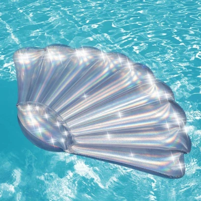 Bestway Nafukovací lehátko 43414 IRIDESCENT SHELL 185 x 114 cm perleťová