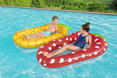 Bestway Nafukovací lehátko ananas / jahoda se síťkou do vody 43644