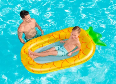 Bestway Nafukovací lehátko ananas / jahoda se síťkou do vody 43644