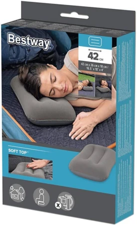 Bestway Polštářek nafukovací Flocked Air Camp 2 barvy 67121