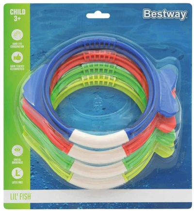 Bestway Rybičky kroužky na potápění set 3ks do vody 26009