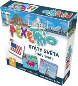 BETEXA Hra naučná Pexetrio Státy světa (společenská hra)