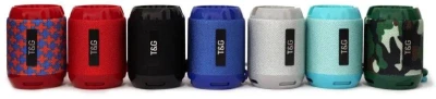 Bezdrátový bluetooth reproduktor soudek 5W / Hands-free / USB / FM rádio na baterie