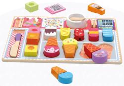 Bino DŘEVO 3D Puzzle skládačka Zmrzlinářství 27 dílků (dřevěná hračka)