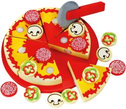 Bino DŘEVO Pizza krájecí set s nožíkem na suchý zip 32 dílků Bino DŘEVO Pizza krájecí set s nožíkem na suchý zip 32 dílků