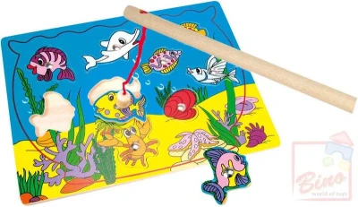 Bino DŘEVO Puzzle magnetické akvárium (dřevěná hračka) Bino DŘEVO Puzzle magnetické akvárium (dřevěná hračka)