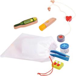 Bino DŘEVO Puzzle vkládací doktor 14 dílků 3D (dřevěná hračka)