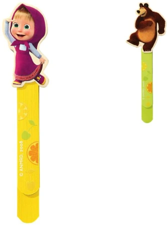 Bino DŘEVO Záložka dětská do knížky Máša a medvěd 15cm 2 druhy Bino DŘEVO Záložka dětská do knížky Máša a medvěd 15cm 2 druhy