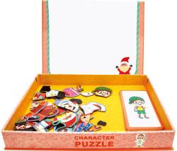 Bino Magnetické puzzle skládačka postavičky 95 dílků (dřevěná hračka)