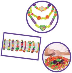 Bino Navlékací korálky s přívěsky kreativní sada výroba dětské bižuterie