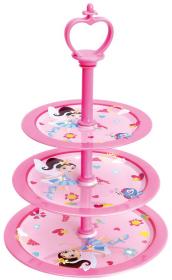 Bino Strojan na dorty set s cukrovím růžový kovový makety potravin