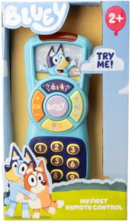 BLUEY Dálkové baby ovládání TV na baterie Světlo Zvuk