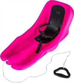 Boby Baby RIDER s opěrkou a popruhy pro miminko Růžové plast