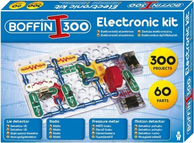 Boffin I. 300 Elektronická stavebnice 300 projektů 60 součástek na baterie Boffin I. 300 Elektronická stavebnice 300 projektů 60 součástek na baterie