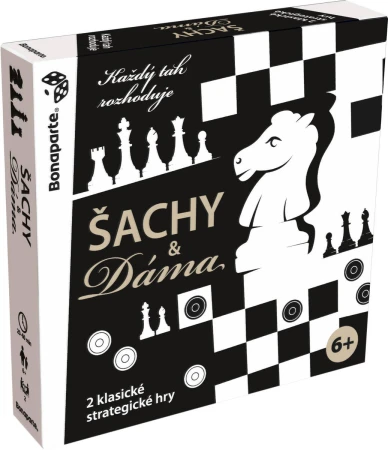 Bonaparte HRA Šachy a Dáma 2v1 (společenská hra)