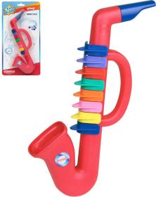 Bontempi Dětský saxofon červený 8 klapek plast (hudební nástroje)