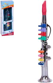 Bontempi Klarinet dětský stříbrný 8 klapek plast (hudební nástroje)