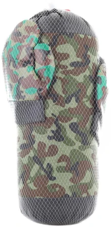 Boxovací pytel 40cm maskáč army set s rukavicemi v síťce Boxovací pytel 40cm maskáč army set s rukavicemi v síťce