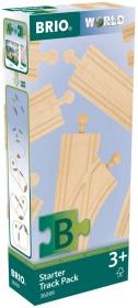 Brio DŘEVO Koleje 12ks startovací sada doplněk k vláčkodráze