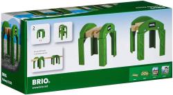 Brio DŘEVO Podpěry kolejí set 2ks doplněk k vláčkodráze (dřevěná hračka)