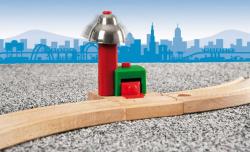 Brio DŘEVO Signalizace magnetická zvuková příslušenství k vláčkodráze