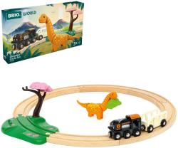 Brio DŘEVO Vláček dráha Dino kruhová set vláčkodráha s dinosaurem