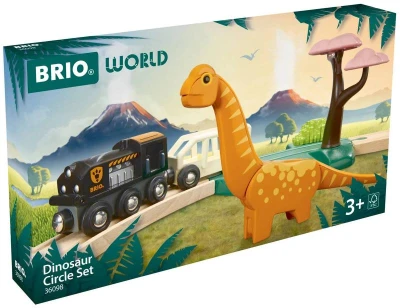 Brio DŘEVO Vláček dráha Dino kruhová set vláčkodráha s dinosaurem