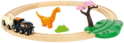 Brio DŘEVO Vláček dráha Dino kruhová set vláčkodráha s dinosaurem