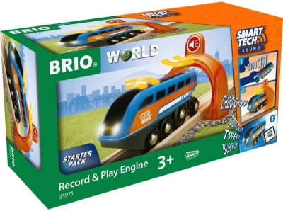 Brio Lokomotíva nahrávacia Smart Tech Sound na batérie Svetlo Zvuk REC