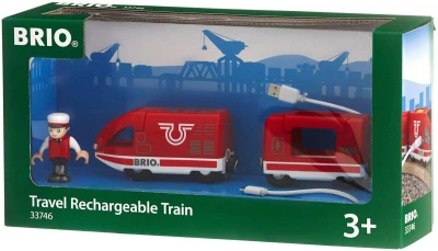 Brio Vláček elektrická vlaková souprava s figurkou na dobíjecí baterie USB