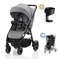 Britax Kočárek B-Agile R Elephant Grey/Black Britax Kočárek B-Agile R Elephant Grey/Black