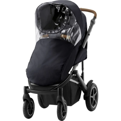 Britax Pláštěnka na kočárek Smile III, Black + clear EVA