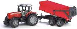 Bruder 02045 (2045) Traktor MASSEY FERGUSON + sklapěcí vůz - červený