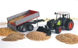 Bruder 02112 (2112) Traktor CLAAS Nectis + čelní nakladač + sklápěcí vůz