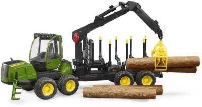 Bruder 02133 Bworld Přepravník na dřevo JOHN DEERE 1210E