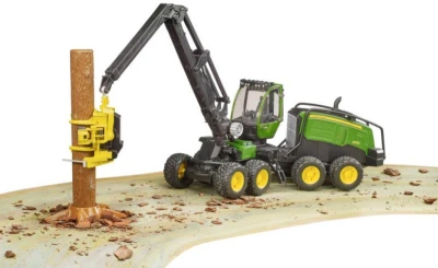 Bruder 02135 Harvestor John Deere 1270G těžební stroj model plast