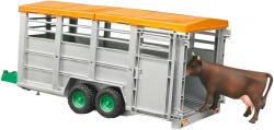 Bruder 02227 (2227) Auto přepravník na zvířata set s figurkou kráva model 1:16 plast