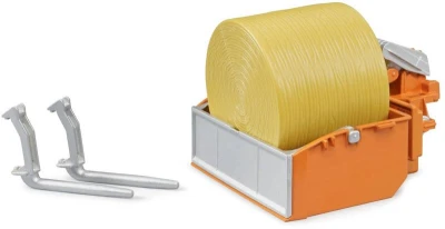 Bruder 02353 Nakládací box na traktor set s vidlemi a balíkem slámy