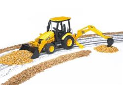 Bruder 02427 (2427) Traktor JCB MIDI - čelní nakladač + bagr