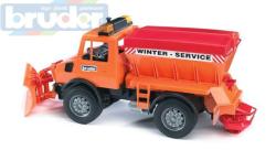 Bruder 02572 (2572) Auto Mercedes Benz UNIMOG s radlicí + sypač Bruder 02572 (2572) Auto Mercedes Benz UNIMOG s radlicí + sypač