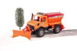 Bruder 02572 (2572) Auto Mercedes Benz UNIMOG s radlicí + sypač