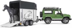 Bruder 02592 (2592) Auto Land Rover přepravní s koněm